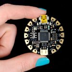 Adafruit’s Flora micro controller. The brains behind the LEDs. © Adafruit Industries, www.adafruit.com