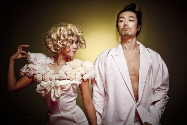 With a visual identity as strong as their music, EE create turbulence within Korea’s culture scene. Their take on what an artist is may irrititate the local establishment, but would probably find warmer reception internationally. Photo: Courtesy of the artists