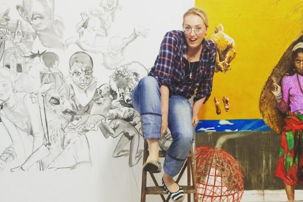 Eveline van de Griend in her studio. Photo: Courtesy of the artist.
