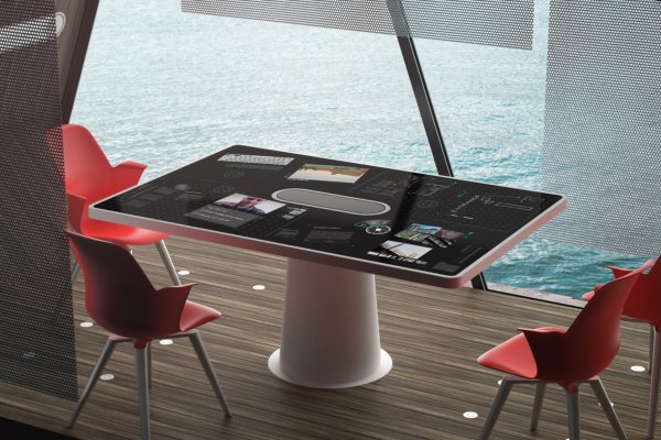 Each module would have interactive work surfaces, filling all of the needs of an office. Photo: Courtesy of IDEO.