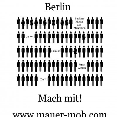 MAUER-MOB. 2009 - Recreating the Berlin Wall